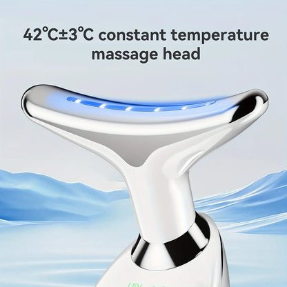 Neck Massager Facial Lifting Three Light Mode Electric Skin Tightener LED Beauty Instrument