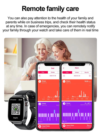 GUHUAVMI Uric Acid Blood Fat Smart Watch – Advanced Health Monitoring at Your Fingertips