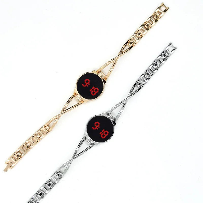 LED Fashion Watch for Women Touch Screen Ladies Time