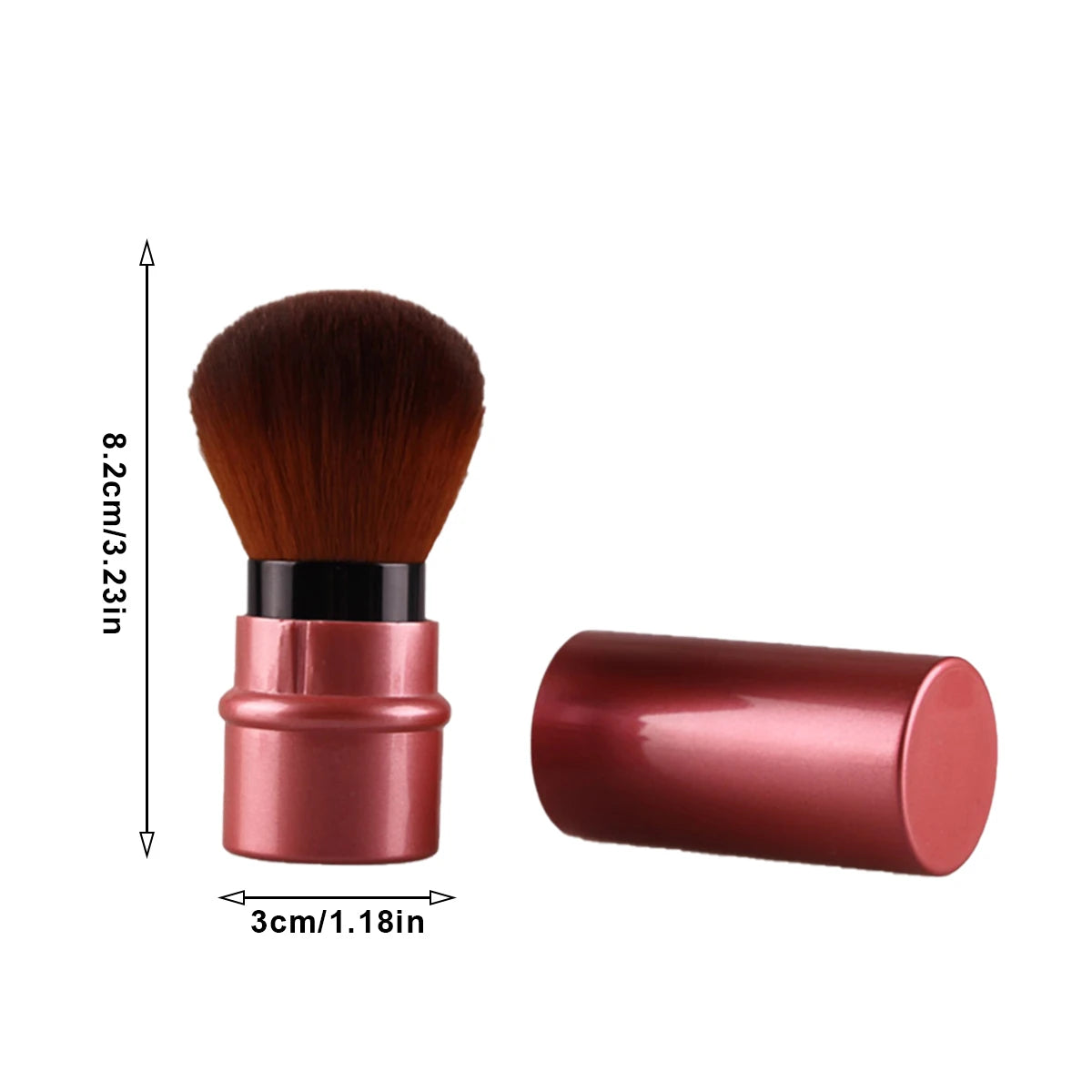 Portable Beauty Tool Blush Brush Makeup Brush Retractable Brush  Mixed Powder Blusher Makeup