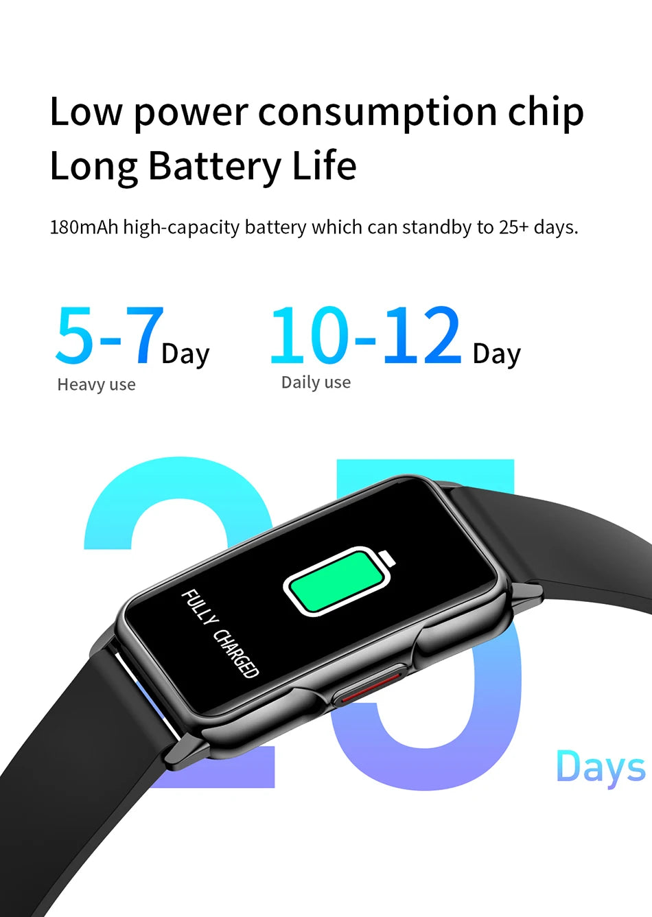LIGE Smart Watch Women Full Touch Screen Bluetooth Call IP67 Waterproof