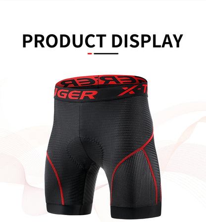 Cycling Underwear Shorts 5D Padded Sports Riding Bike Bicycle MTB Liner