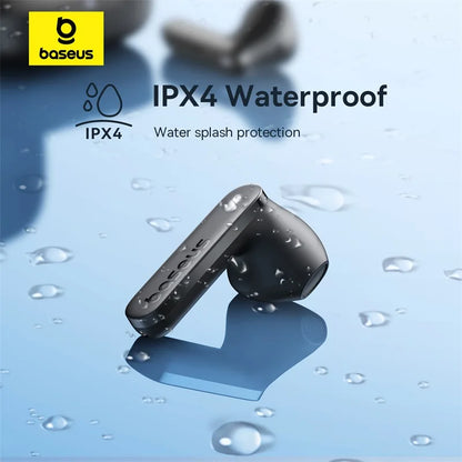 BASEUS In-Ear Wireless Earphones Bluetooth 5.3 30H Bateria de longa duração IPX4 prova d'água