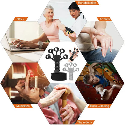 Silicone Gripster Hand Grip Finger Power Strengthener Stretcher Trainer