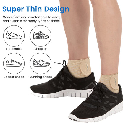 VELPEAU Adjustable Ankle Compression Sleeve for Achilles Tendonitis