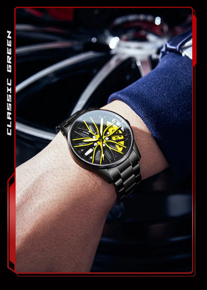 OLEVS Wheel Men's Luxury Watch Waterproof