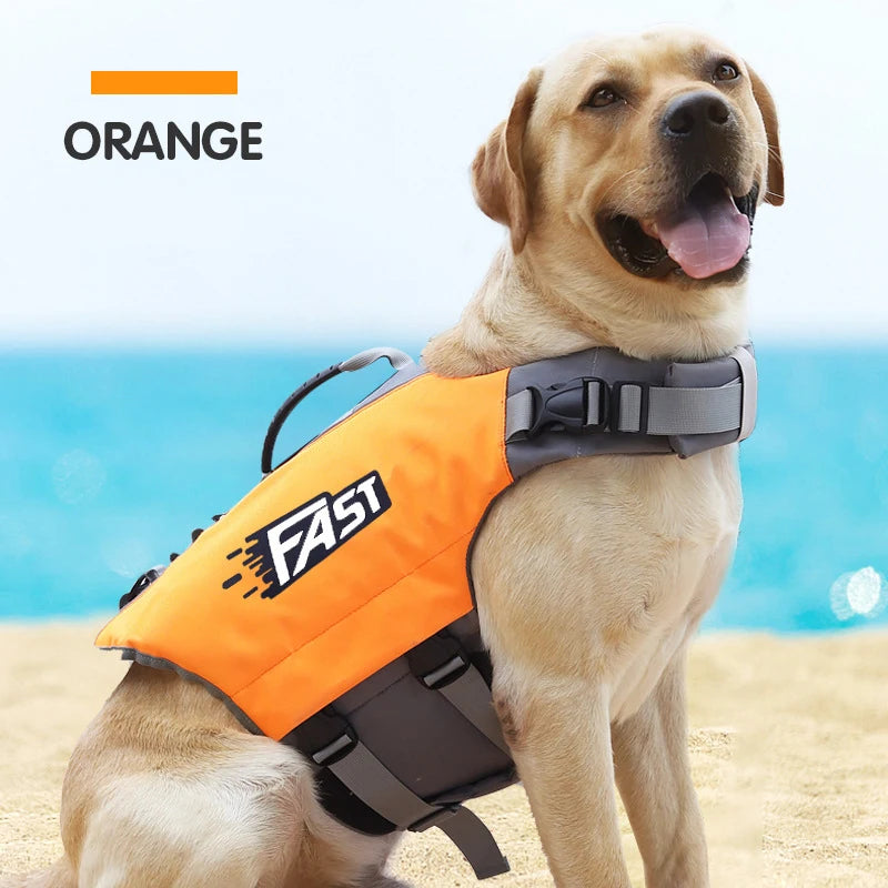 Pet Swimming Life Jacket Safety Vest for Dog in Summer Fashion Adjustable Reflective in Pool