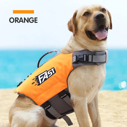 Pet Swimming Life Jacket Safety Vest for Dog in Summer Fashion Adjustable Reflective in Pool