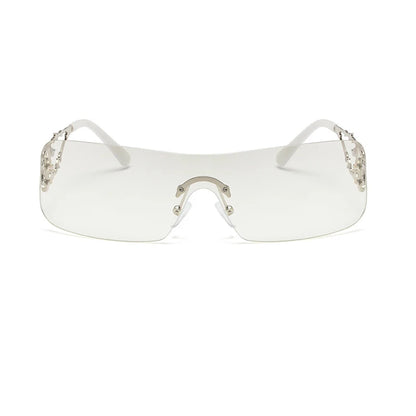 Fashion rimless Y2K sunglasses women men High quality trending product  uv400