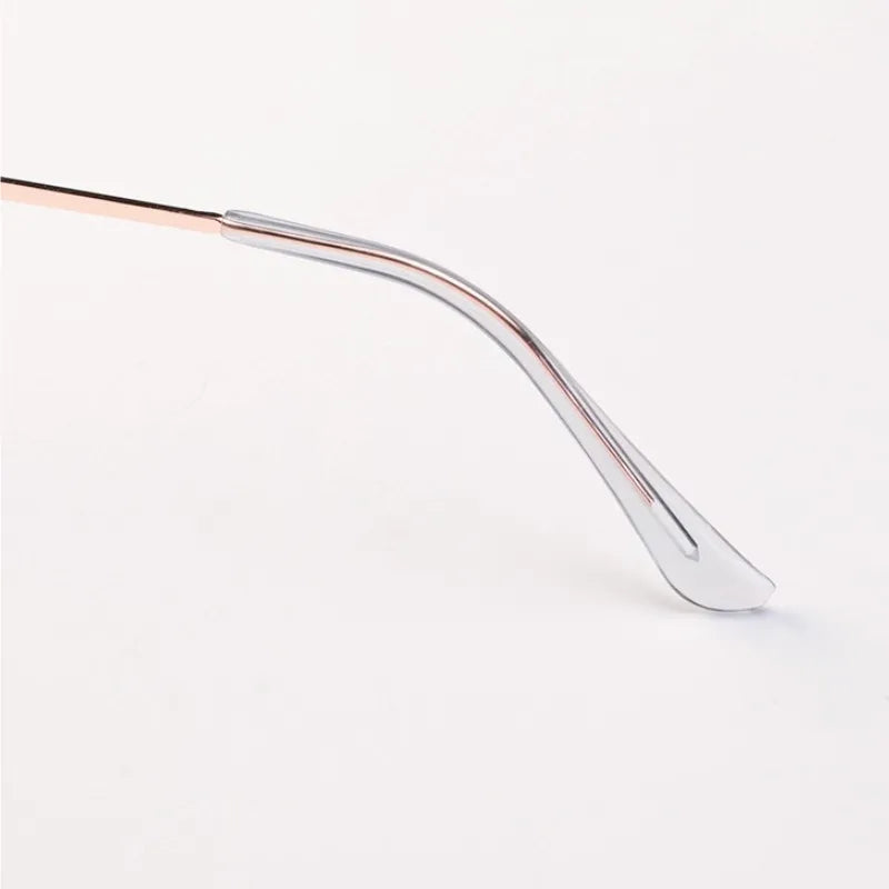 Fashion Anti Blue Light Round Glasses Ultra-Light Metal Frame