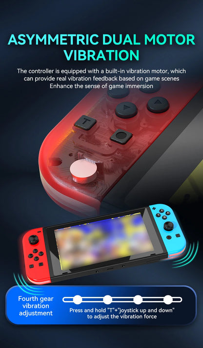 STORM WYRM Bluetooth Joystick for Switch NS Game Left and Right Wireless RGB With Light Small Handle JOY-02