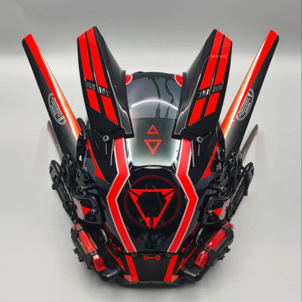 CyberGlow LED Tech Helmet – Futuristic Cosplay Mask