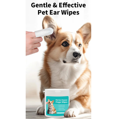 Pet cleaning products  Ear cleaning wipes  Ear care fingertips