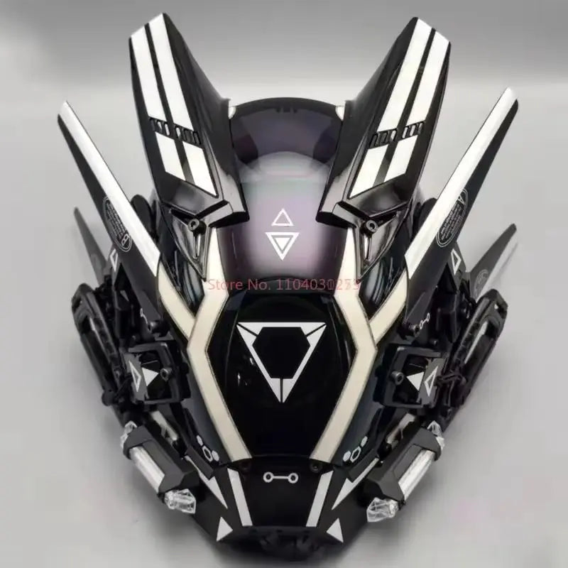 CyberGlow LED Tech Helmet – Futuristic Cosplay Mask