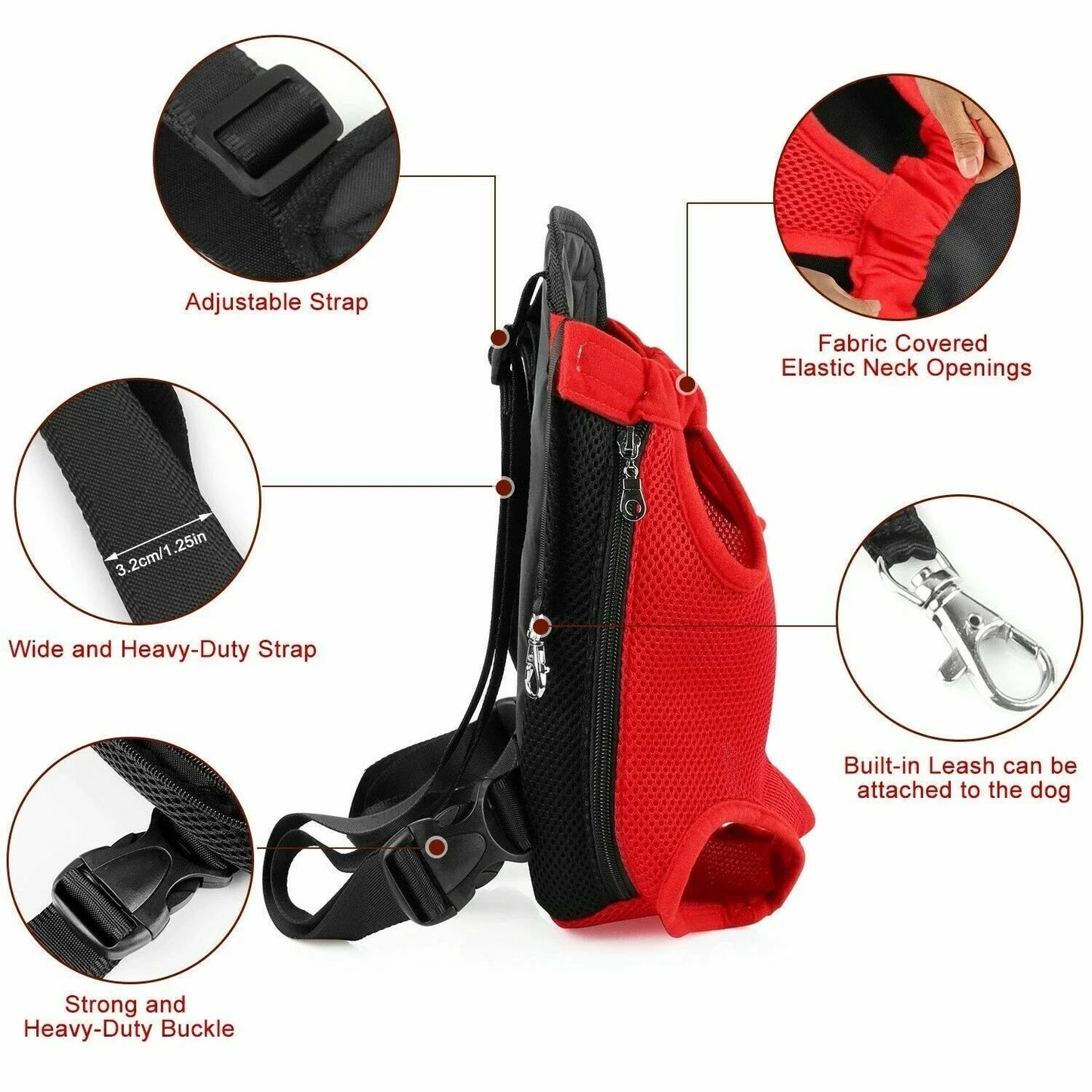 Mochila transportadora para cães de estimação