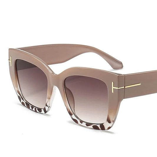 MEIHOU Women's Trendy Square Sunscreen Sunglasses