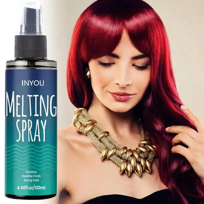 Melting and Holding Spray Glue-Less Hair
