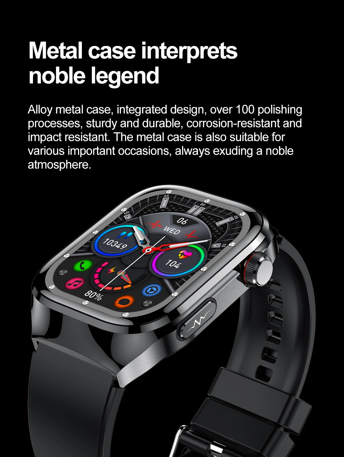 GUHUAVMI Uric Acid Blood Fat Smart Watch – Advanced Health Monitoring at Your Fingertips