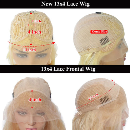 Human Hair Wigs 180% Density Preplucked Brazilian Remy Hair Wigs 13x6