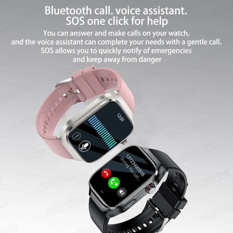 GUHUAVMI Uric Acid Blood Fat Smart Watch – Advanced Health Monitoring at Your Fingertips