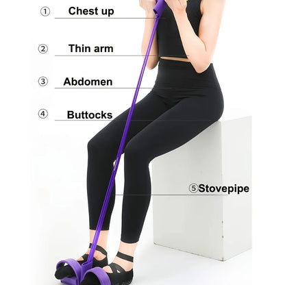 Pedal Pulling Artifact Sit-up Assistant with Slimming Belly Female Fitness Equipment