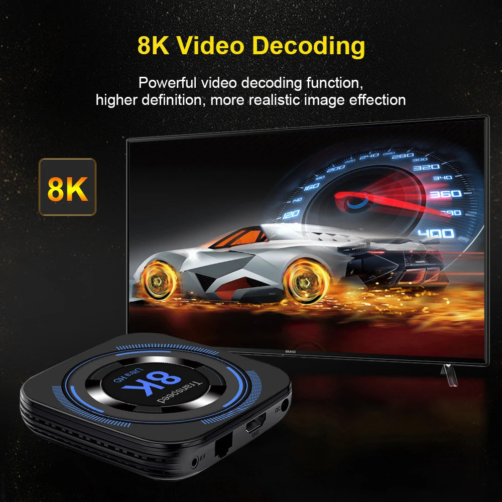🎬 Transpeed Android 12 TV Box – Redefine Your Home Entertainment