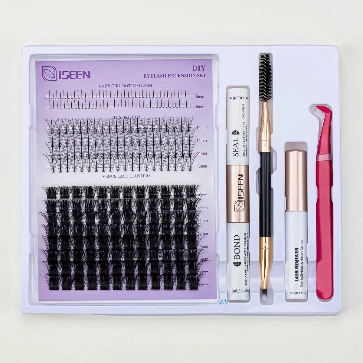 DIY Lash Extension Kit – Mix Styles Lash Clusters with Bond & Seal Remover