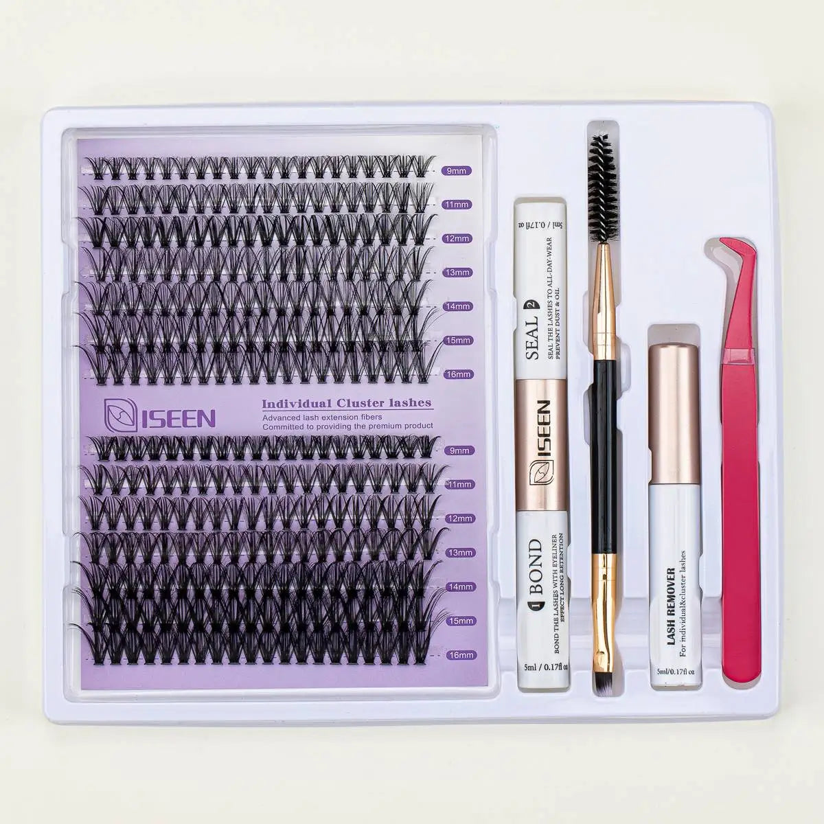 DIY Lash Extension Kit – Mix Styles Lash Clusters with Bond & Seal Remover
