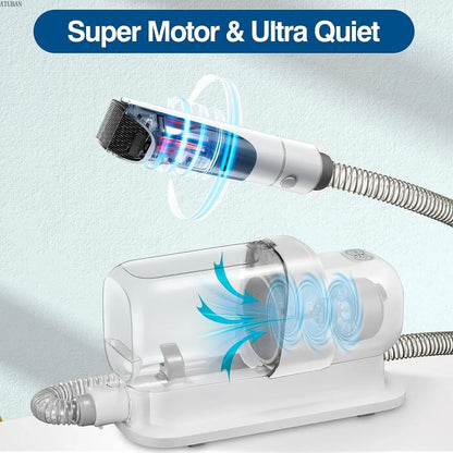FurEase Pro Vacuum & Pet Grooming Kit with 2.3L Capacity Larger Pet Hair