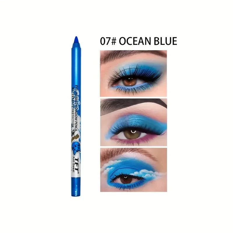 Pearly Glitter Colorful Eyeshadow and Eyeliner Gel Pen - Waterproof