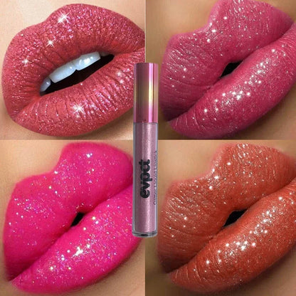 Waterproof Diamond Shimmer Glitter Lip Gloss 18 Colors