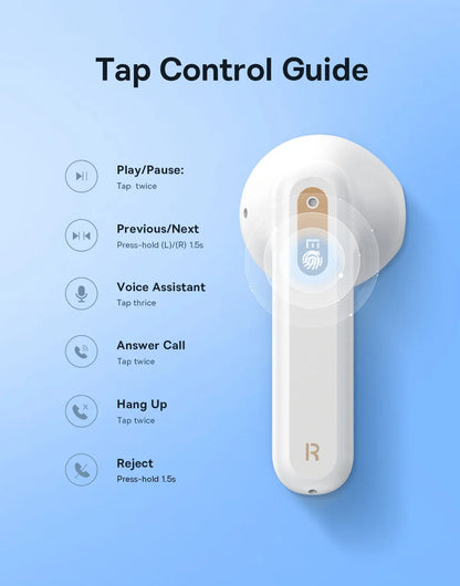 BASEUS In-Ear Wireless Earphones Bluetooth 5.3 30H Bateria de longa duração IPX4 prova d'água