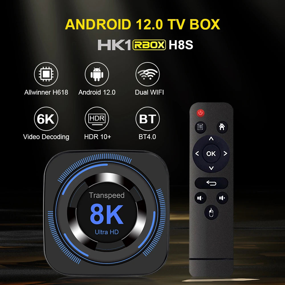 🎬 Transpeed Android 12 TV Box – Redefine Your Home Entertainment