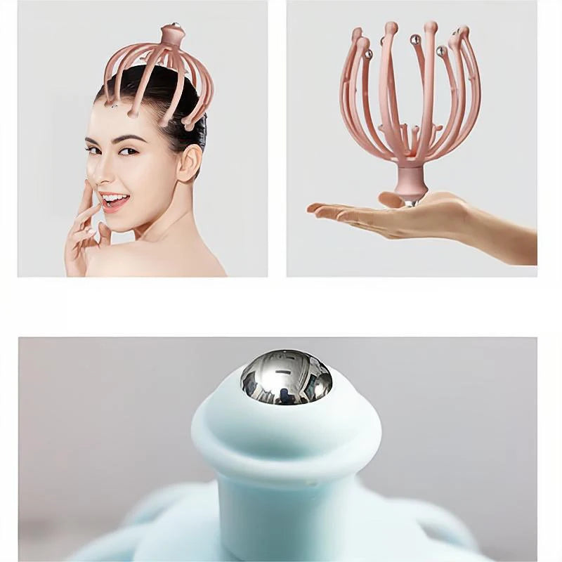 Scalp Massager 18 Finger Handheld Massager a Head Massager Used For Deep Relaxation Stress Relief