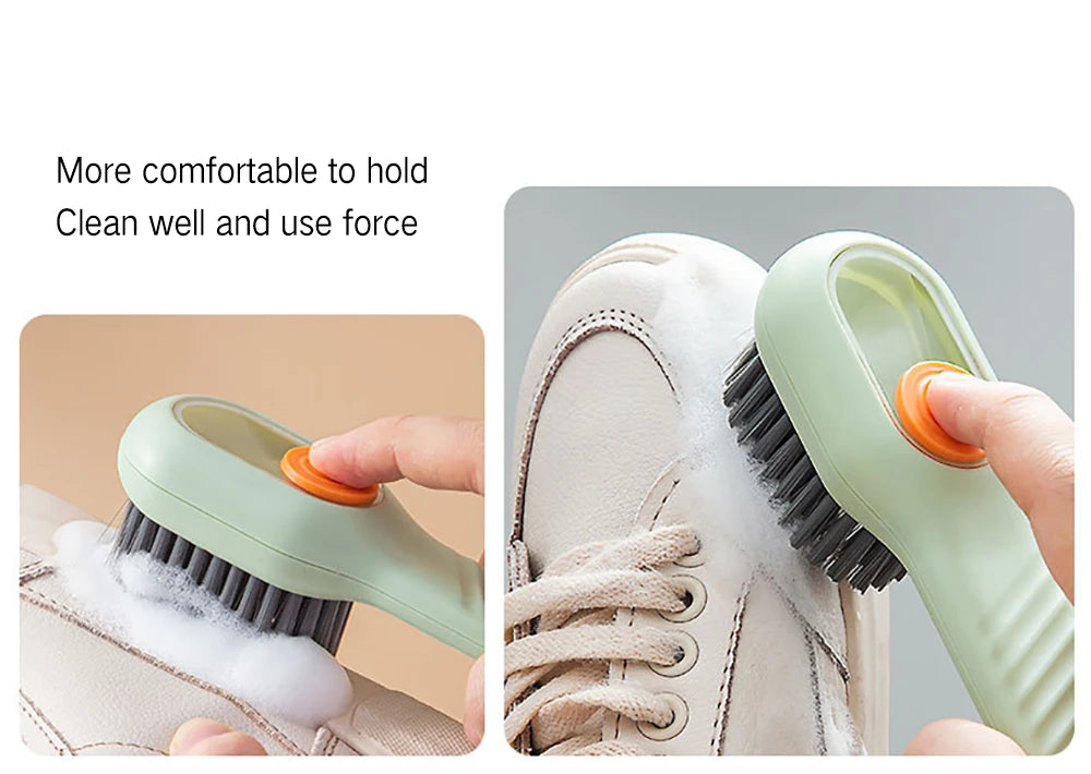 Multifunctional Cleaning Brush Soft-bristled Liquid Shoe Clothes Bush