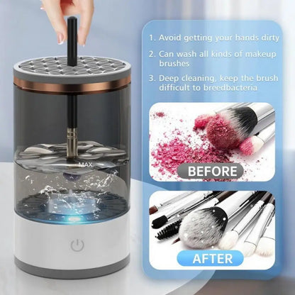 Electric Makeup Brush Cleaner Rechargeable 7000RPM Automatic Cosmetic Brush Cleaning