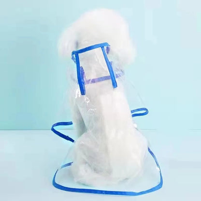 Pet Dog Puppy Transparent Rainwear Raincoat Pet