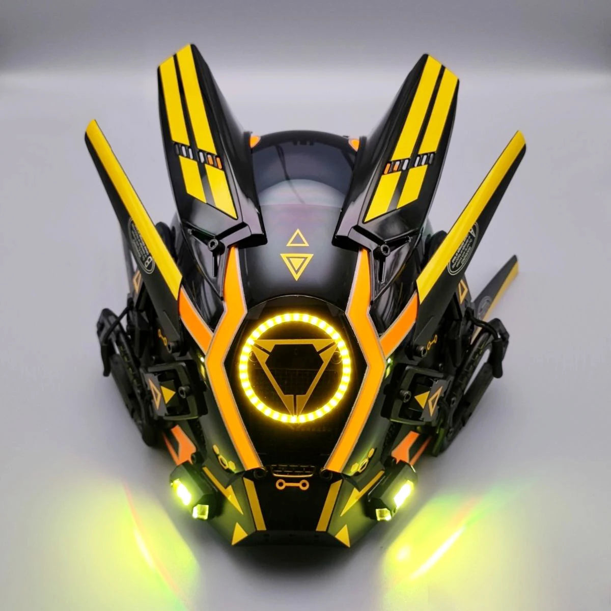 CyberGlow LED Tech Helmet – Futuristic Cosplay Mask