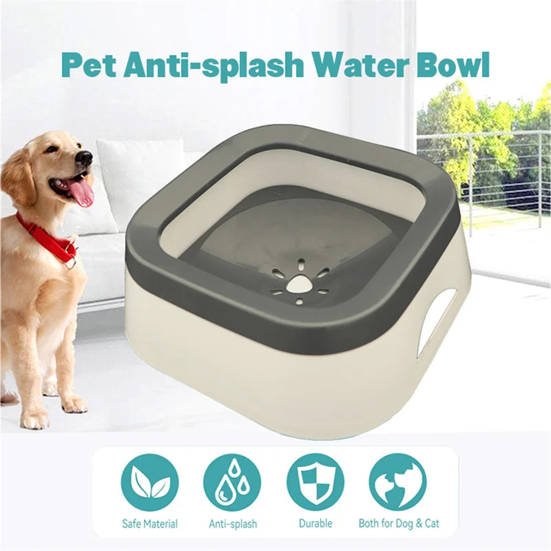 Anti-splash Water  Dogs and Cats Bowl