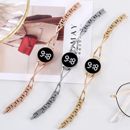 LED Fashion Watch for Women Touch Screen Ladies Time