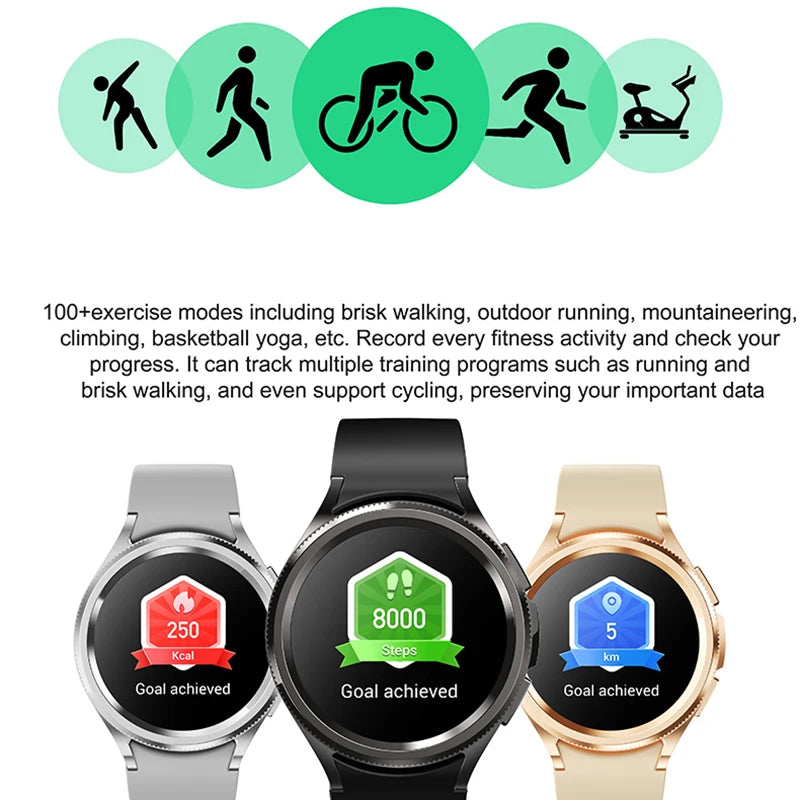 For Samsung Galaxy Watch 6 GPS Sport Smartwatch Men HD Screen GPS Fitness Tracker Waterproof