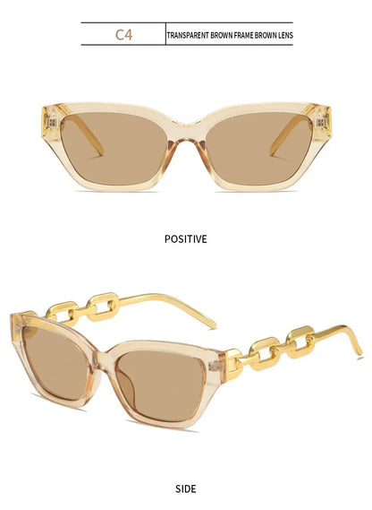 Women Vintage Brand Designer Black Sun Glasses UV400  Luxury Cat Eye