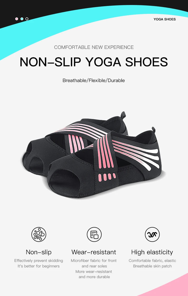 Gym Yoga Shoes Flat Soft Anti-slip Sole Ballet Fitness Dance
