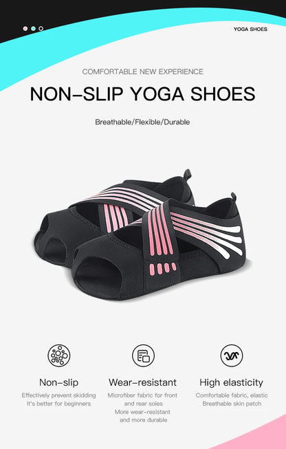 Gym Yoga Shoes Flat Soft Anti-slip Sole Ballet Fitness Dance