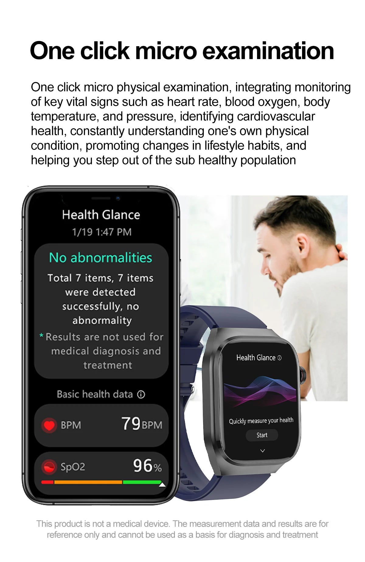 GUHUAVMI Uric Acid Blood Fat Smart Watch – Advanced Health Monitoring at Your Fingertips