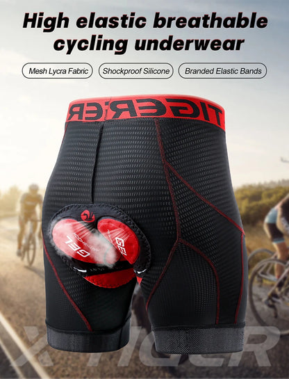 Cycling Underwear Shorts 5D Padded Sports Riding Bike Bicycle MTB Liner