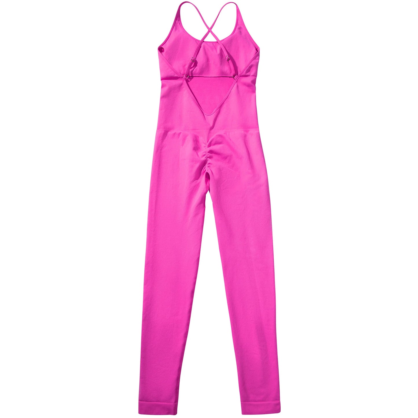 OMKAGI Women’s Full-Length Bodycon Jumpsuit – Sleeveless Athletic & Casual Wear