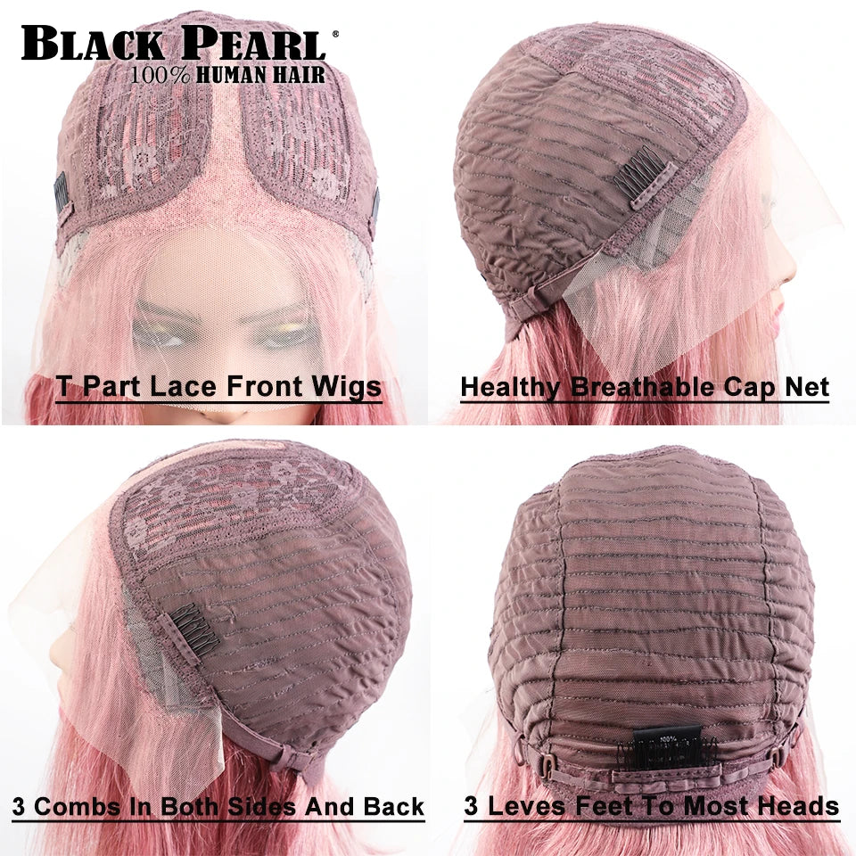 Human Hair Preplucked Wigs Straight Lace Front  For Women Brazilian