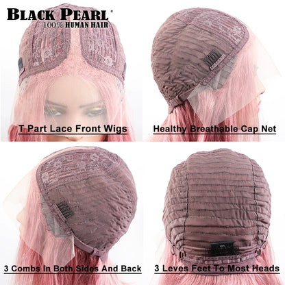Human Hair Preplucked Wigs Straight Lace Front  For Women Brazilian