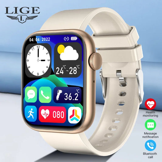 The LIGE Smart Watch features a vibrant Amoled display, health tracking, and seamless connectivity in a sleek, water-resistant design. Perfect for the modern man.